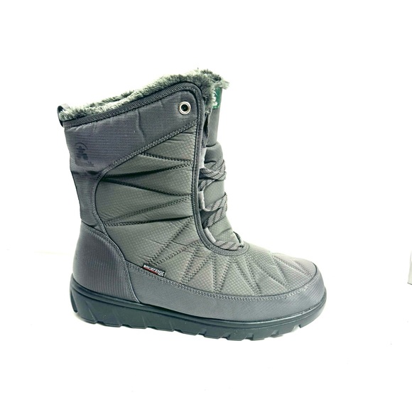 Kamik Shoes - Kamik Womens Hannah Mid Waterproof Snow Boot Charcoal Size 11 M
